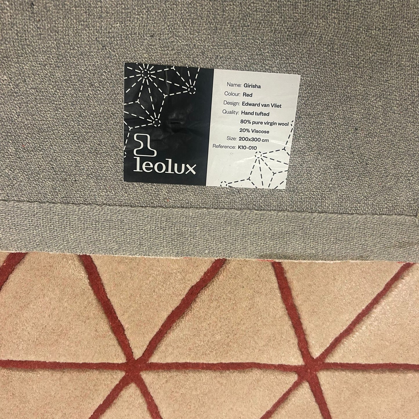 Leolux Girisha Red Vloerkleed - 200x300cm