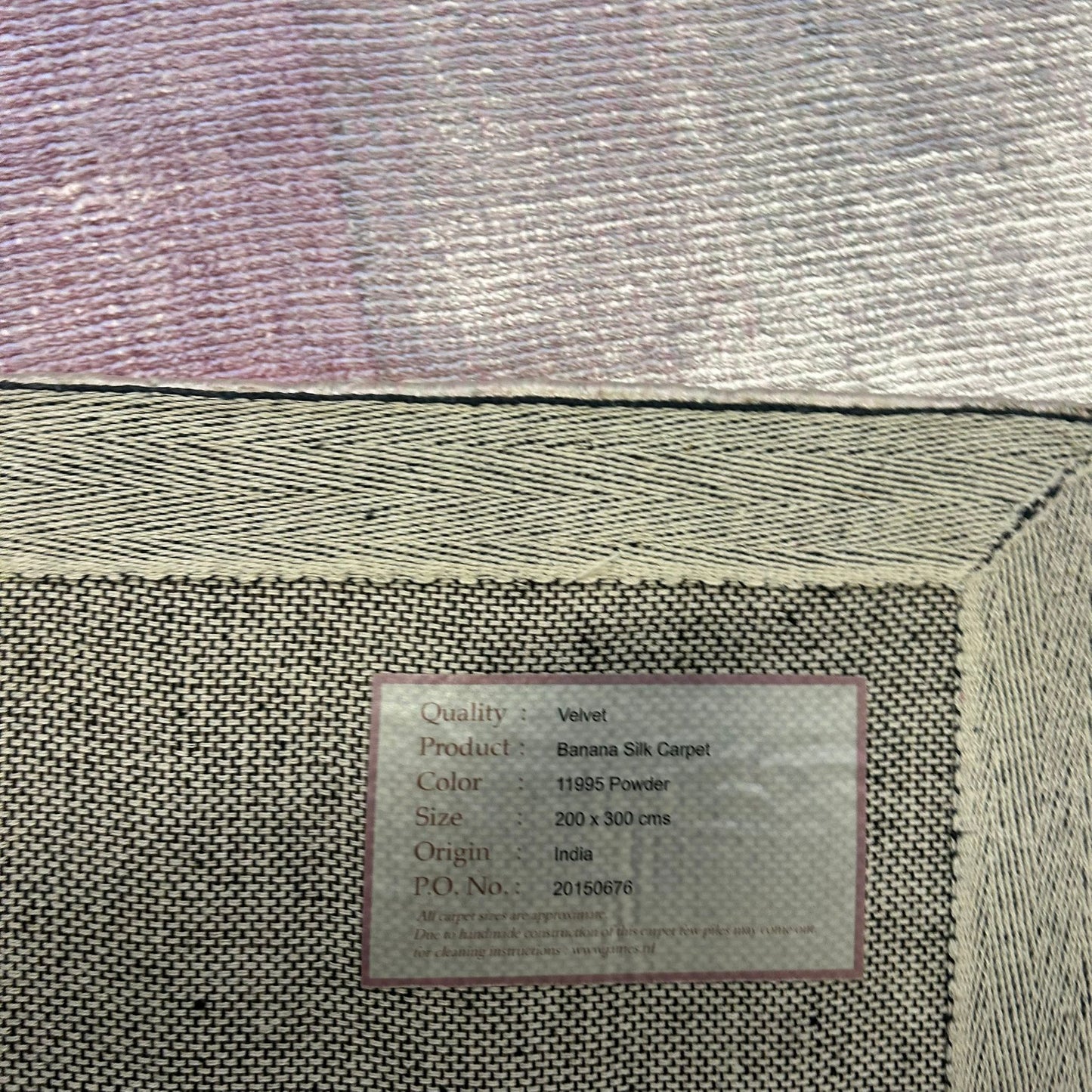 Brinker Carpets Velvet 11995 Powder Vloerkleed - 200x300cm