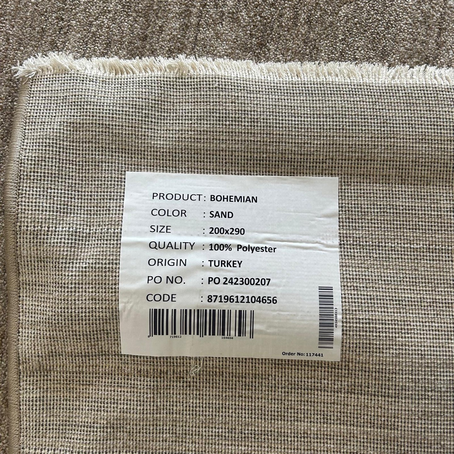 Brinker Carpets Hermosa Sand Vloerkleed - 200x290cm