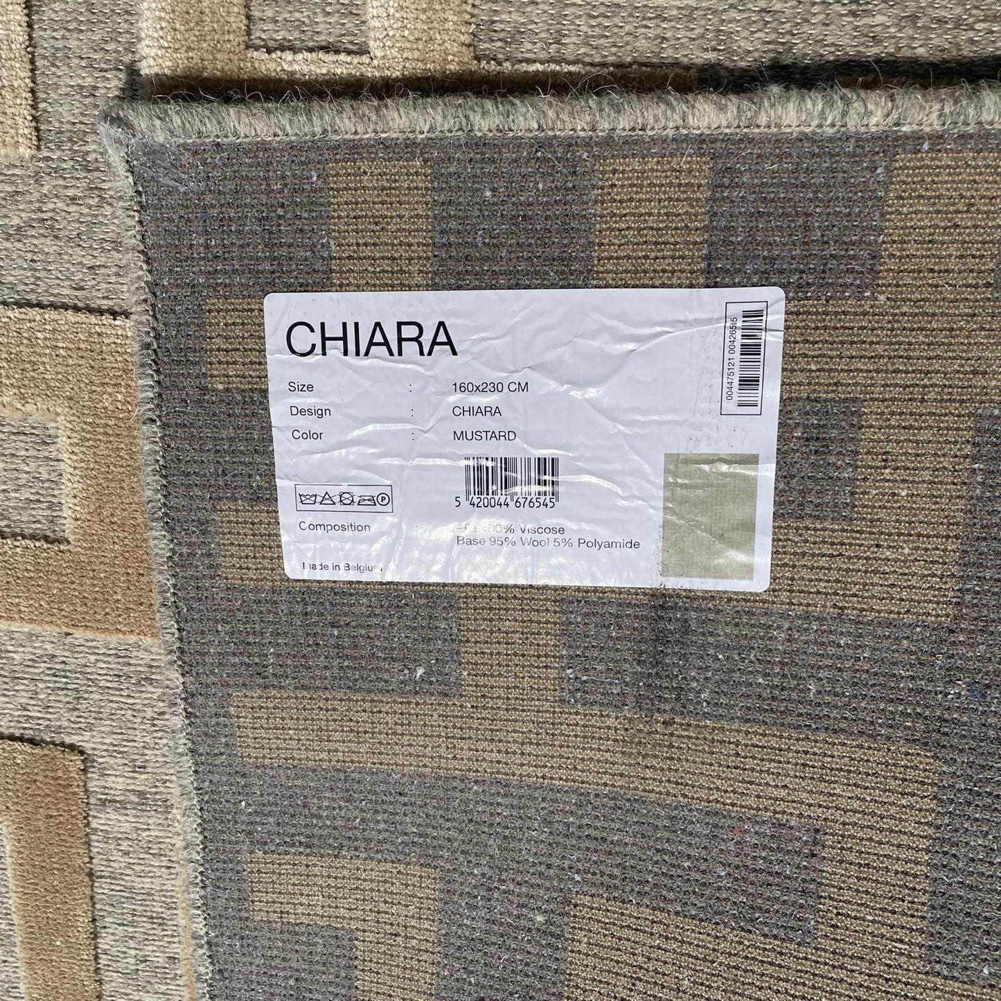 Brinker Carpets Chiara Mustard Vloerkleed - 160x230cm