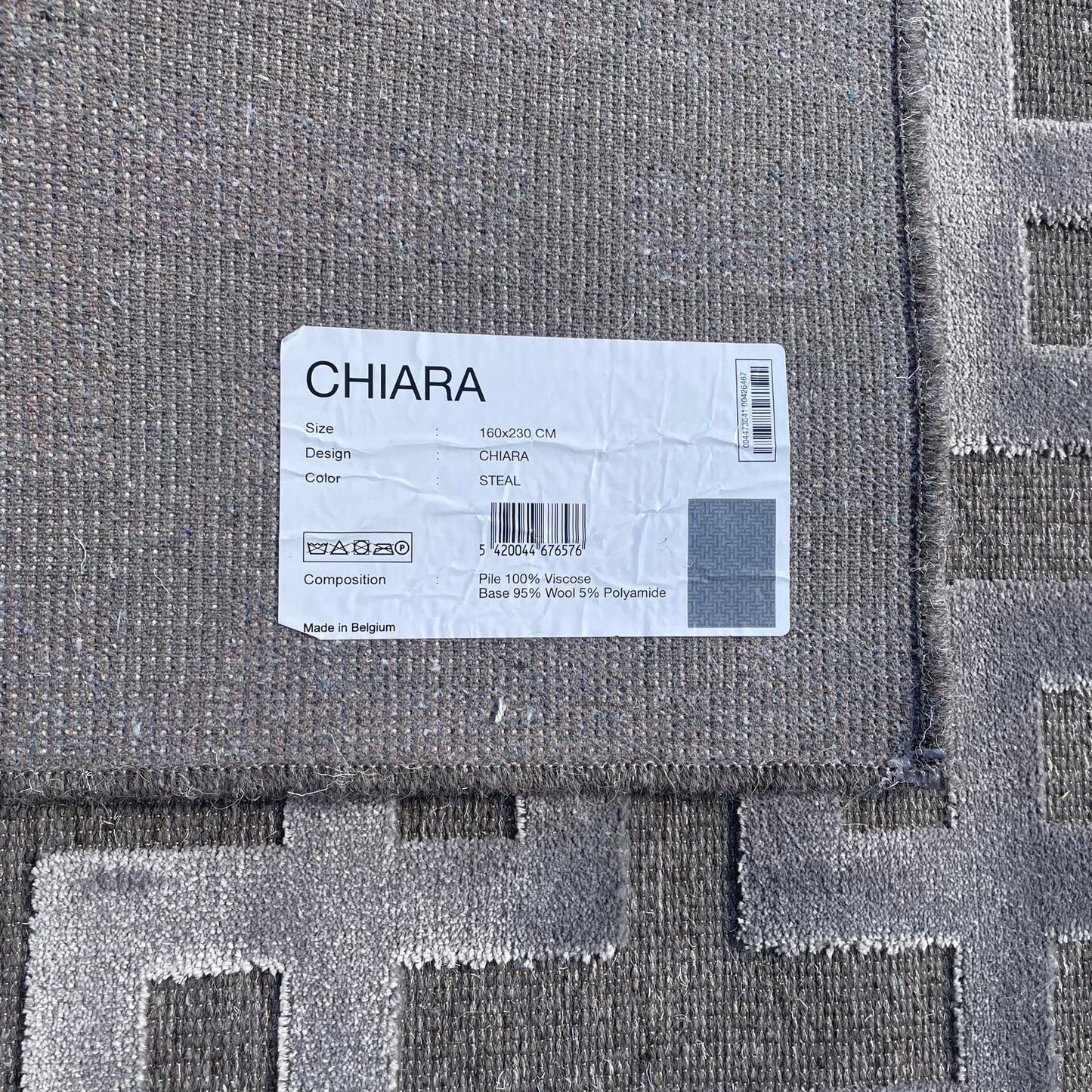Brinker Carpets Chiara Steal Vloerkleed - 160x230cm