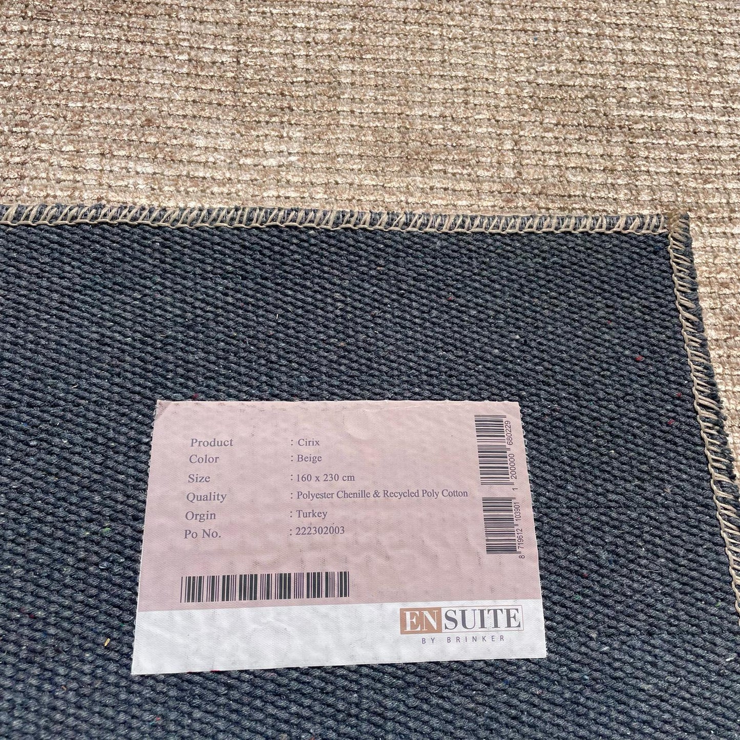 Brinker Carpets Cirix Beige Vloerkleed - 160x230cm
