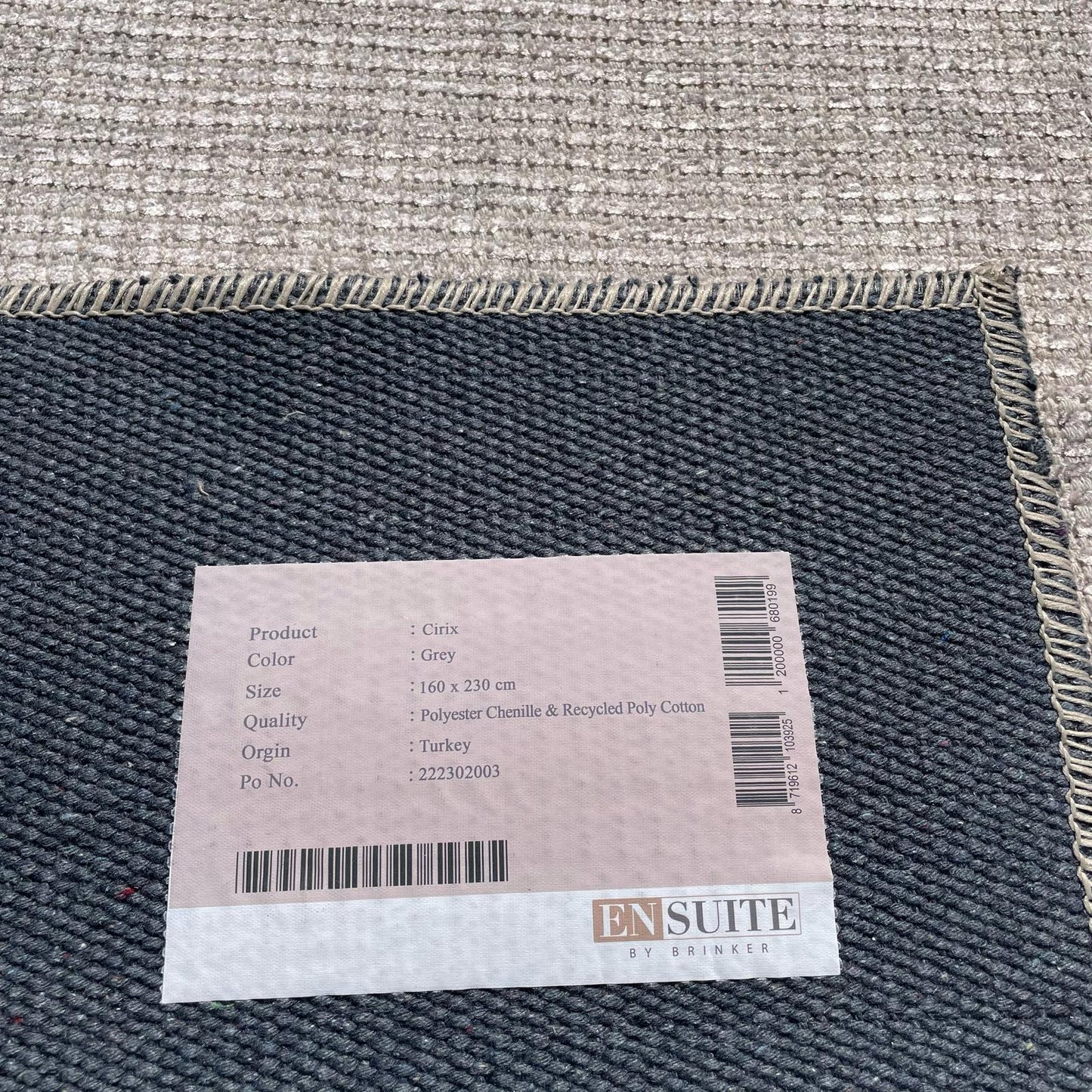Brinker Carpets Cirix Grey Vloerkleed - 160x230cm
