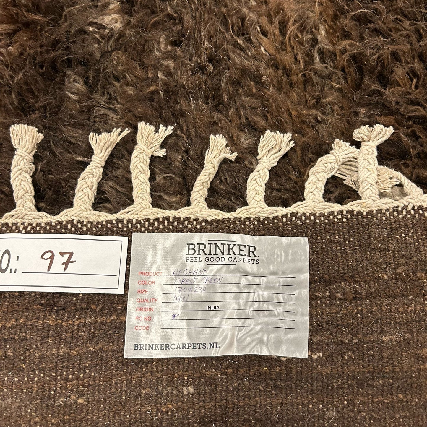 Brinker Carpets Afghano Brown Vloerkleed - 170x230cm