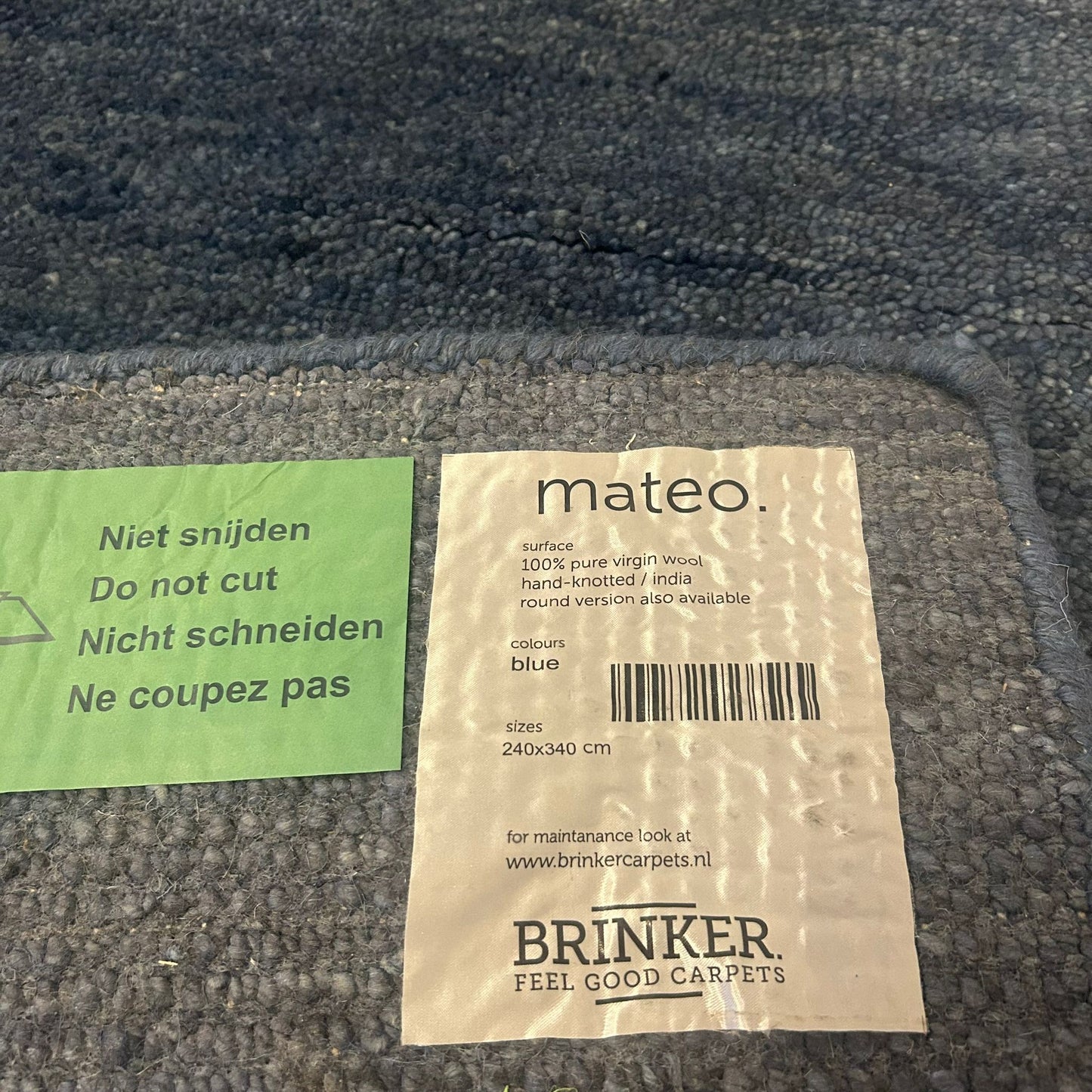Brinker Carpets Mateo Blue Vloerkleed - 240x340cm