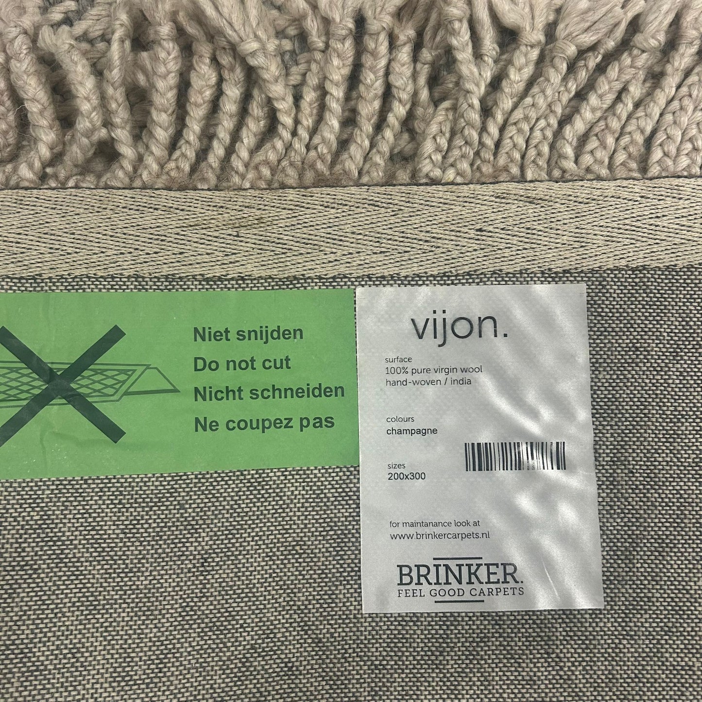 Brinker Carpets Vijon Champagne Vloerkleed - 200x300cm