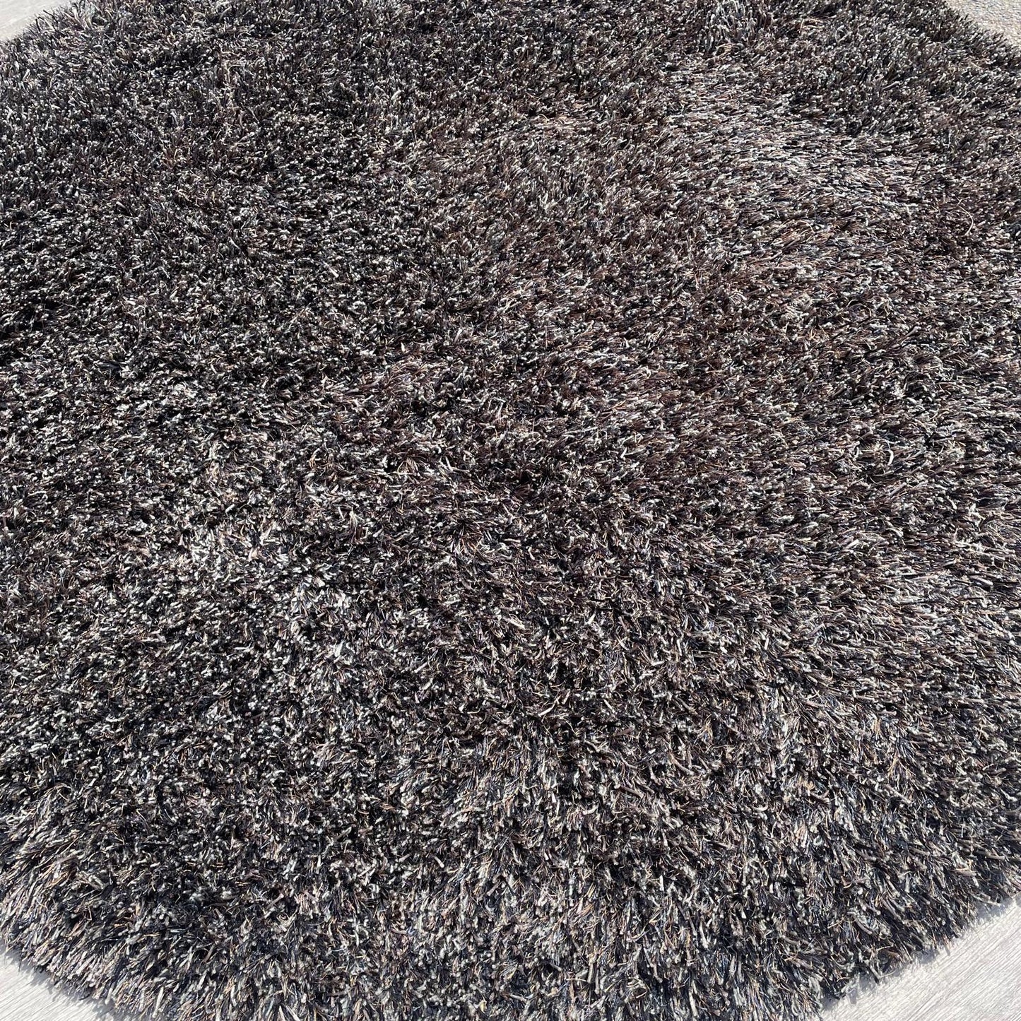 Brinker Carpets Paulo Anthracite Mix Rond Vloerkleed - 200x200cm