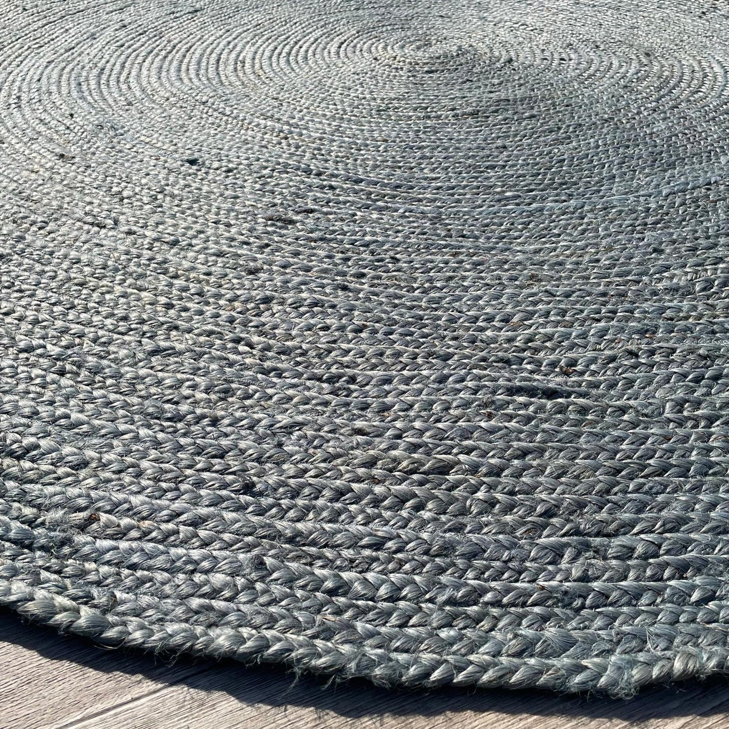 Brinker Carpets Jute Circle Blue Rond Vloerkleed - 240x240cm