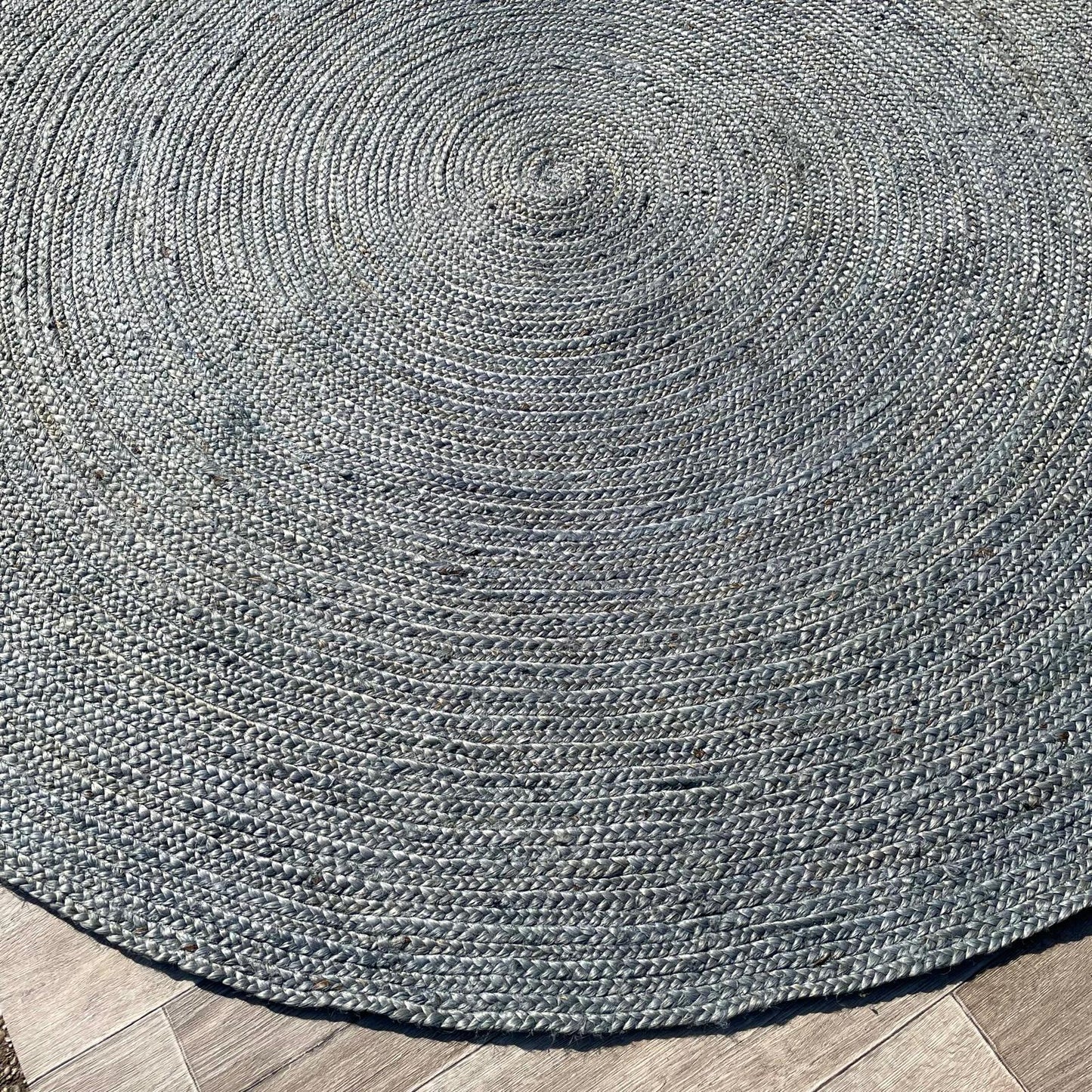 Brinker Carpets Jute Circle Blue Rond Vloerkleed - 240x240cm