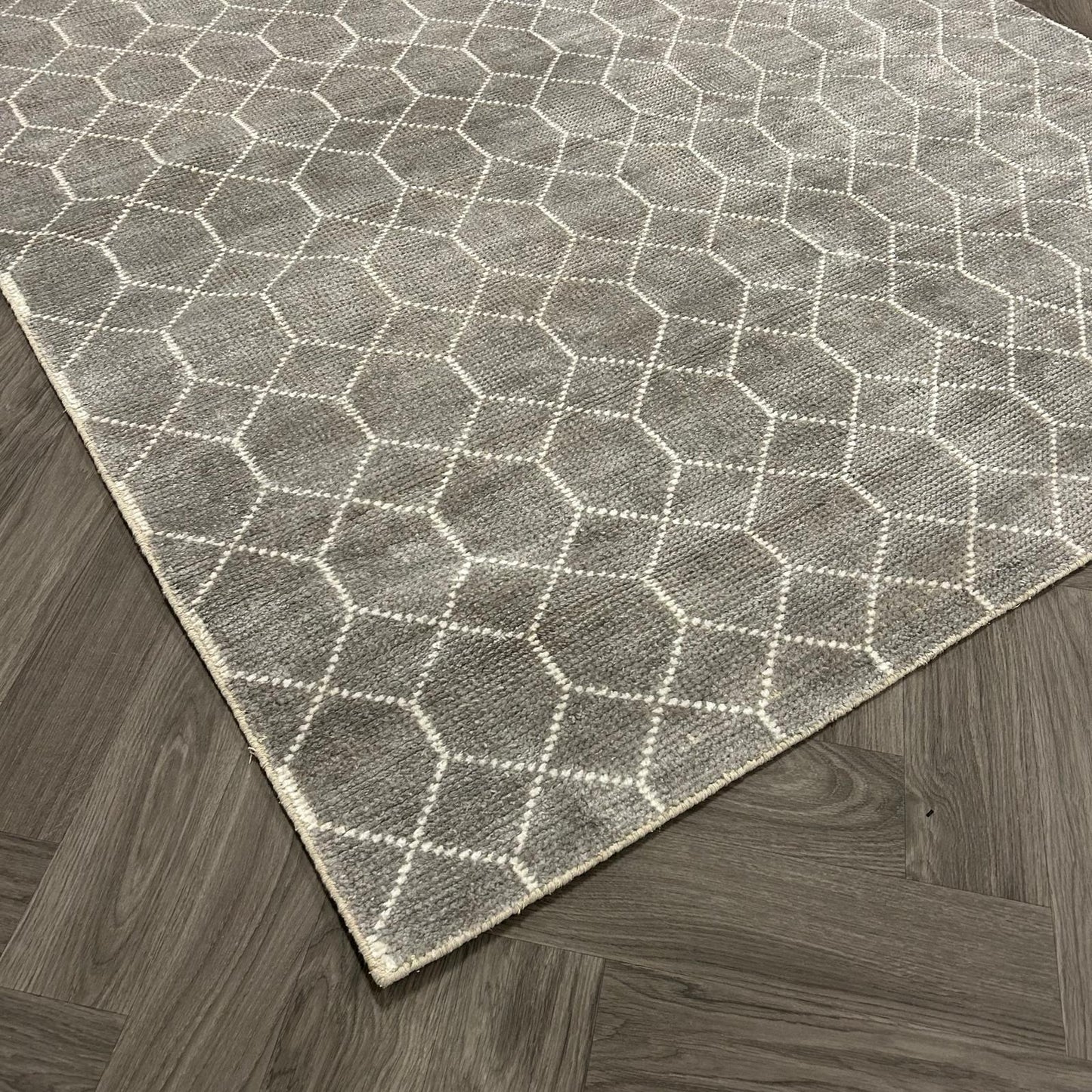Brinker Carpets Laatz Grey Vloerkleed - 170x230cm