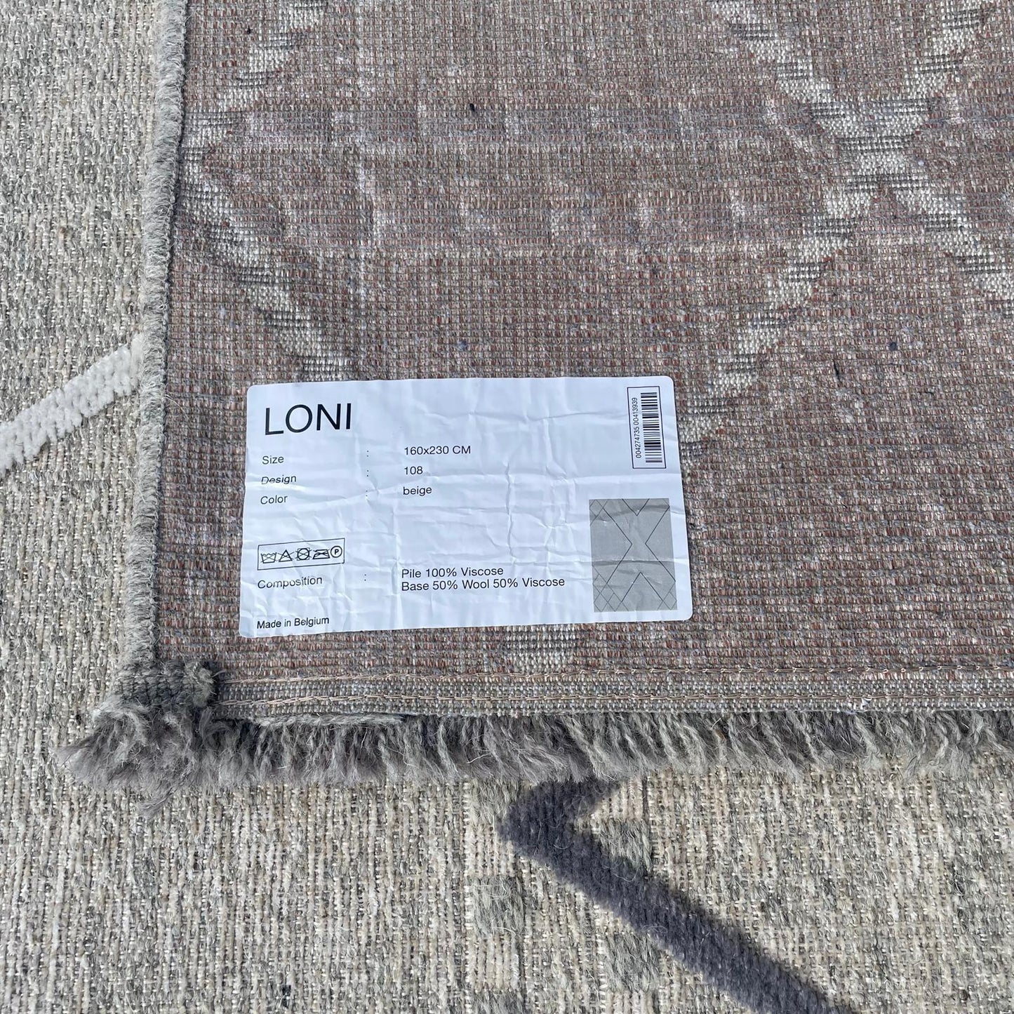 Brinker Carpets Loni 108 Beige Vloerkleed - 160x230cm