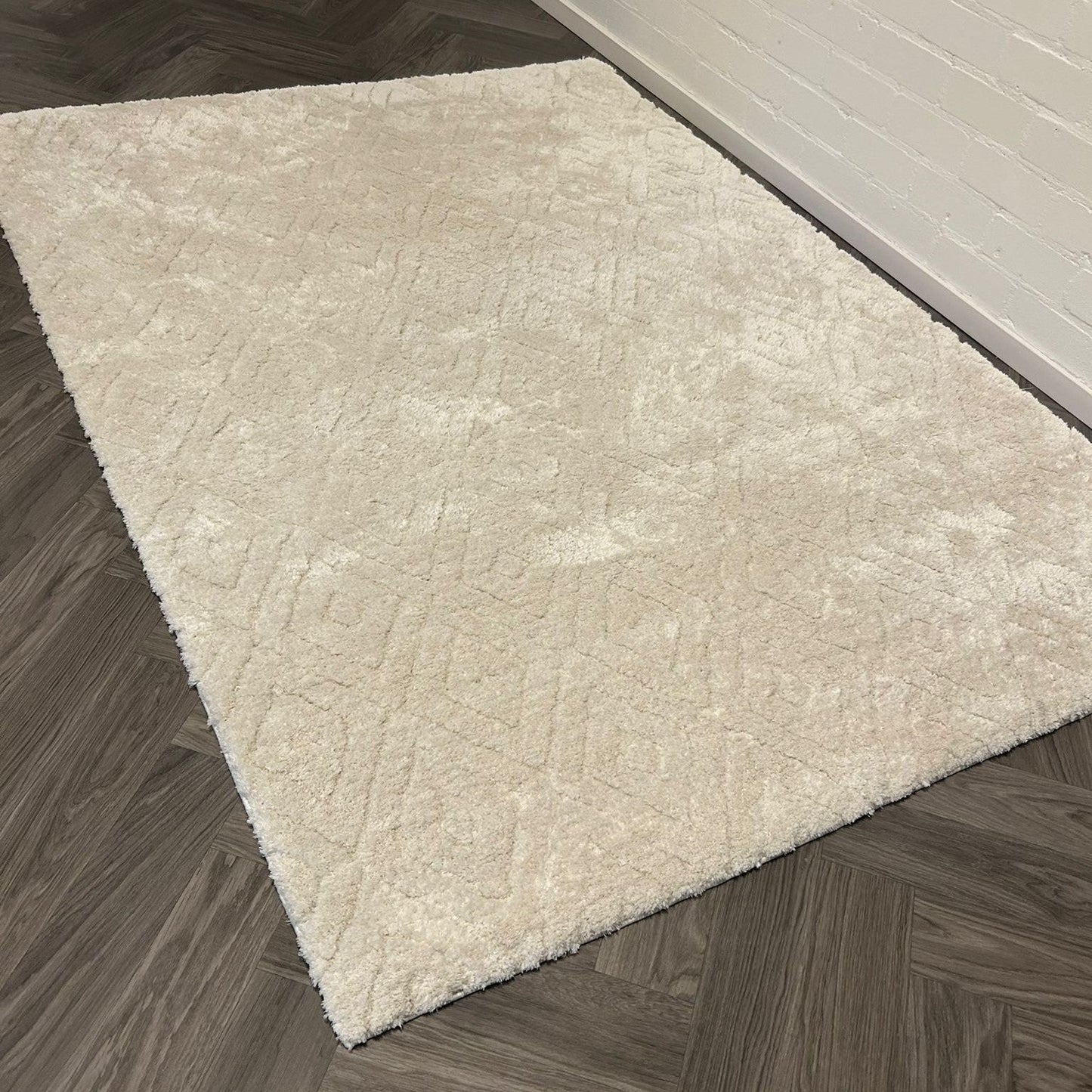 Vloerkleden Koning Rhombus White Vloerkleed - 160x230cm