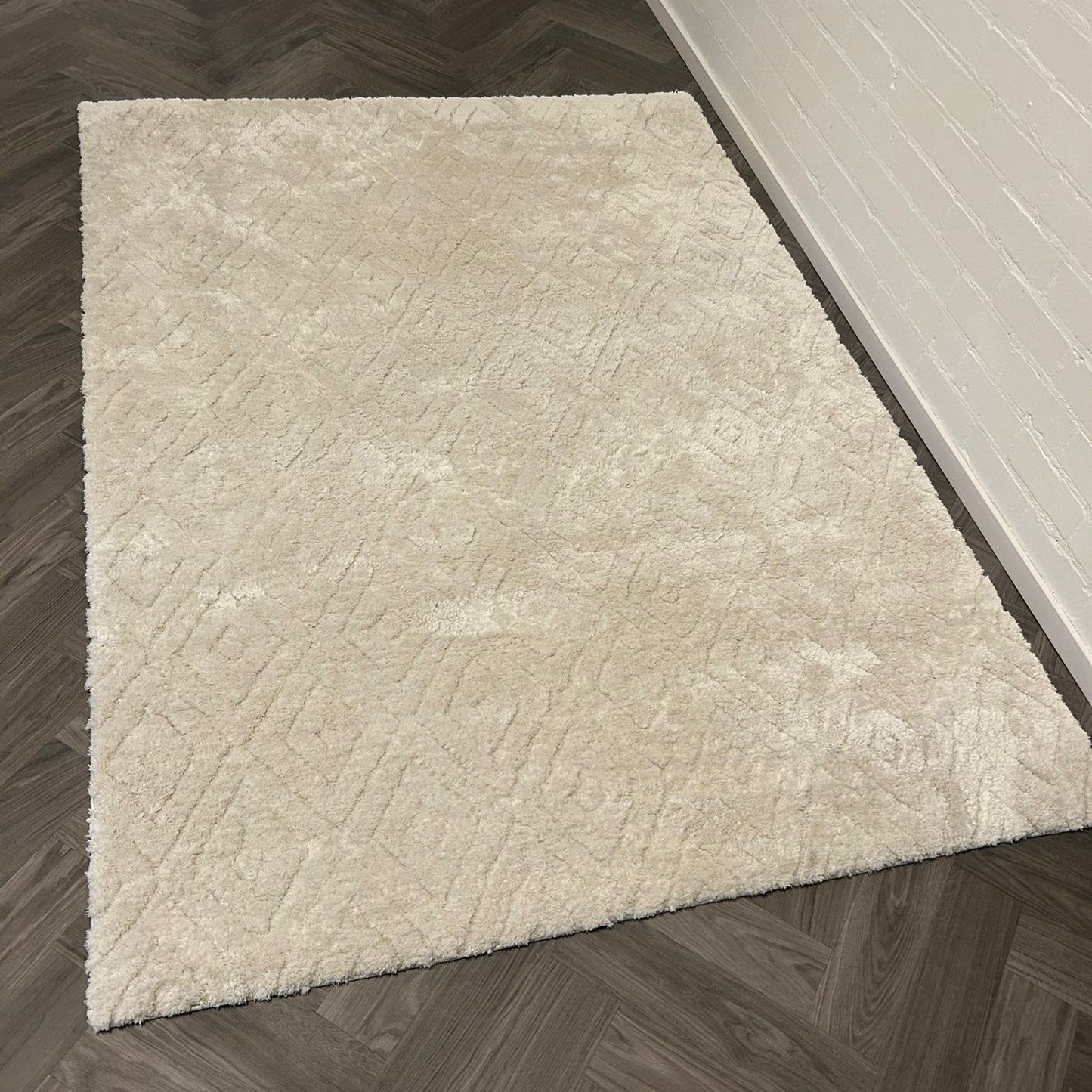 Vloerkleden Koning Rhombus White Vloerkleed - 160x230cm