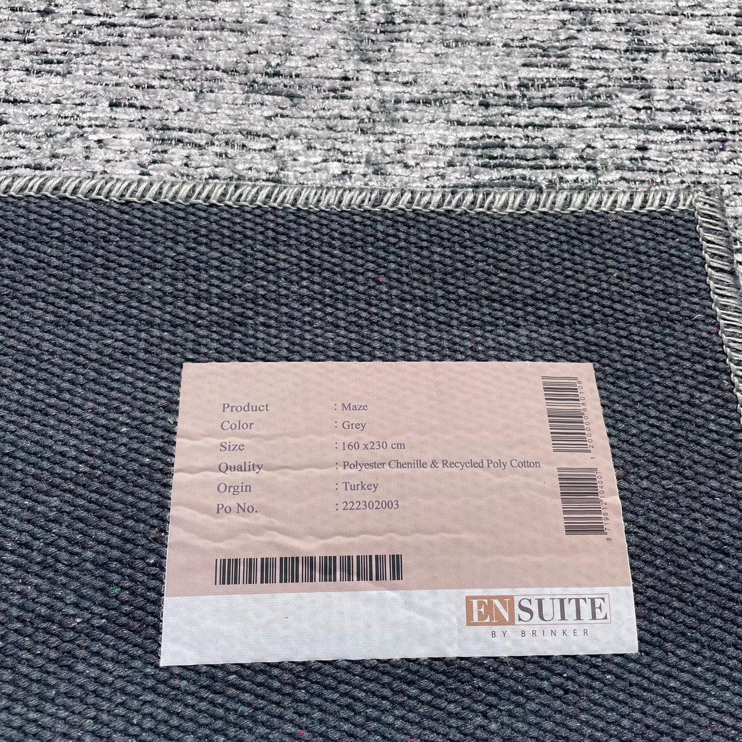 Brinker Carpets Maze Grey Vloerkleed - 160x230cm