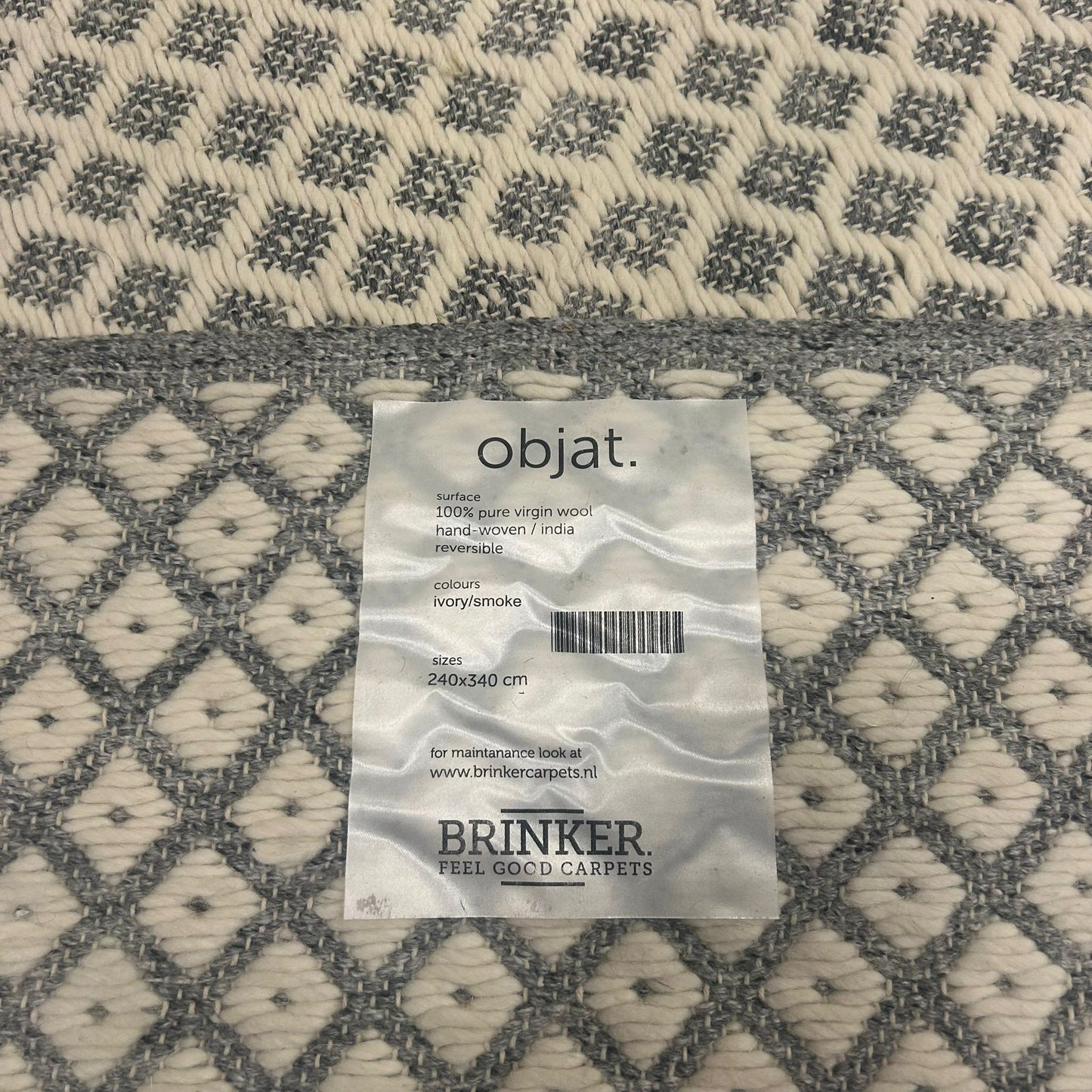 Brinker Carpets Objat Ivory/Smoke Vloerkleed - 240x340cm