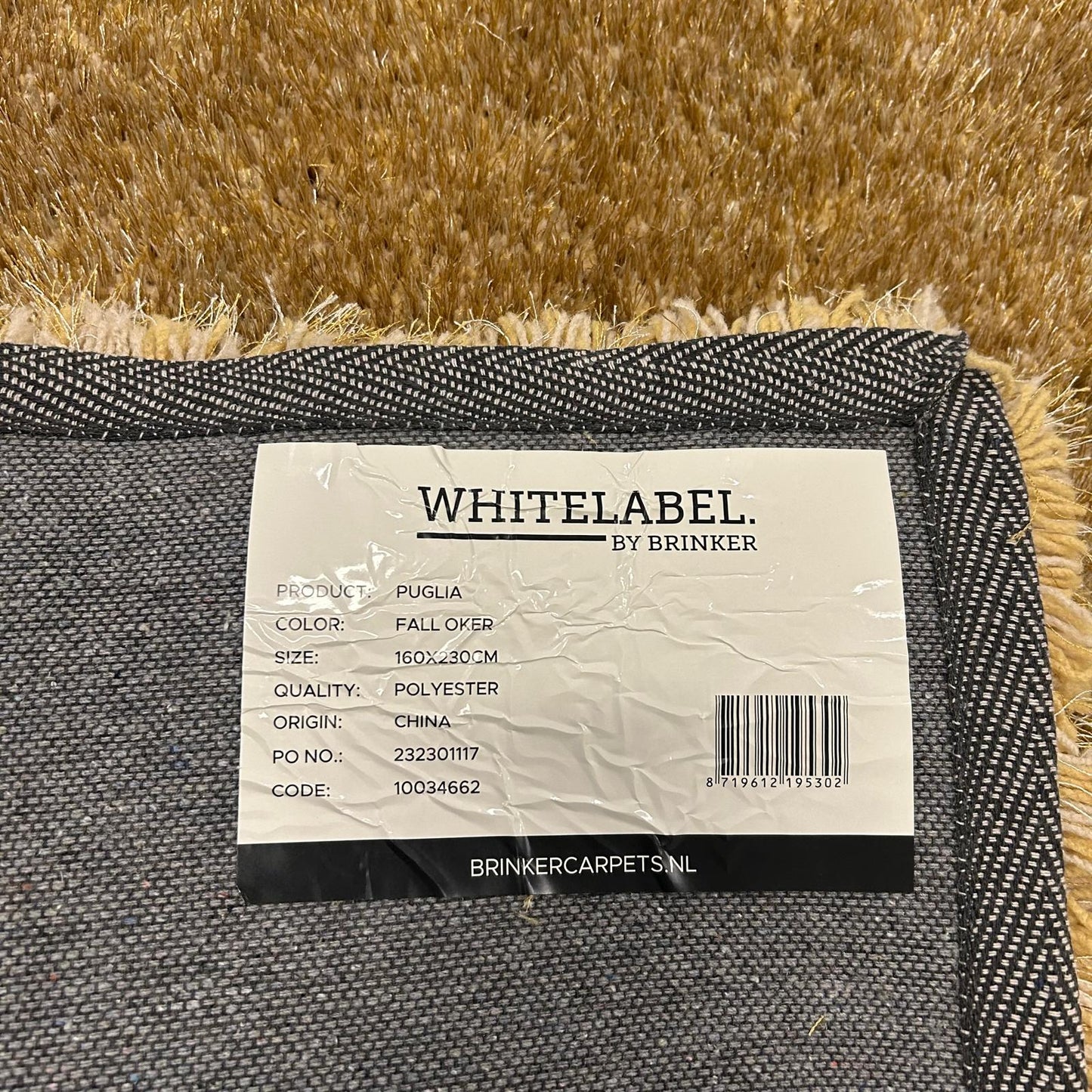 Brinker Carpets Puglia Fall Oker Vloerkleed - 160x230cm