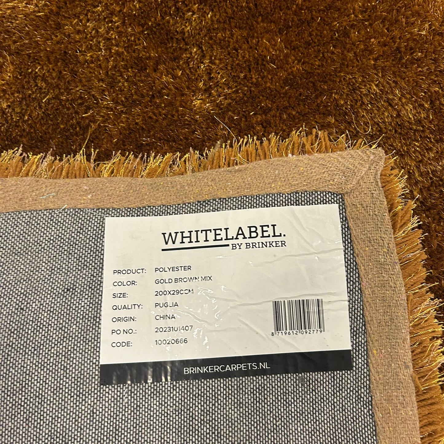 Brinker Carpets Puglia Gold/Brown Mix Vloerkleed - 200x290cm