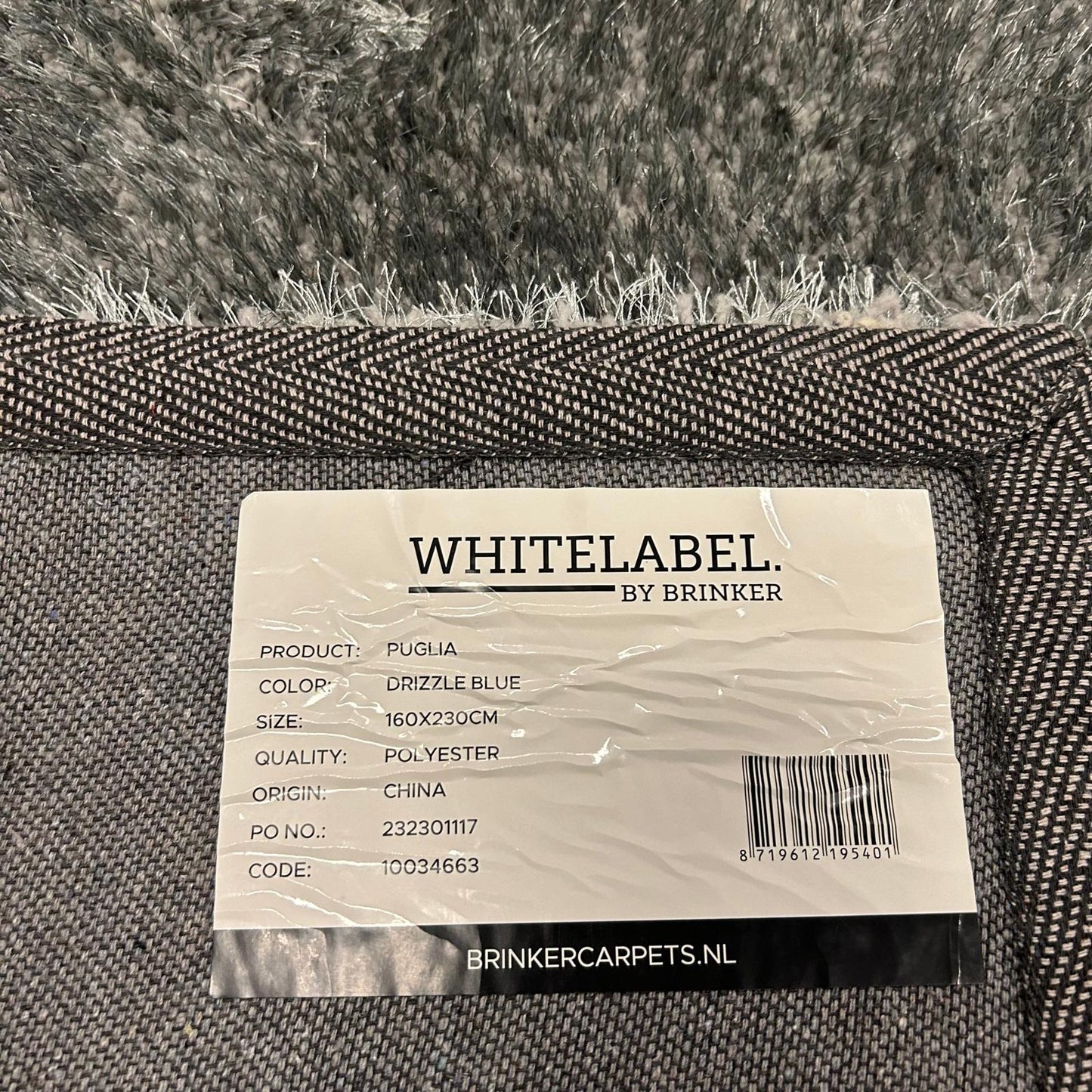 Brinker Carpets Puglia Drizzle Blue Vloerkleed - 160x230cm