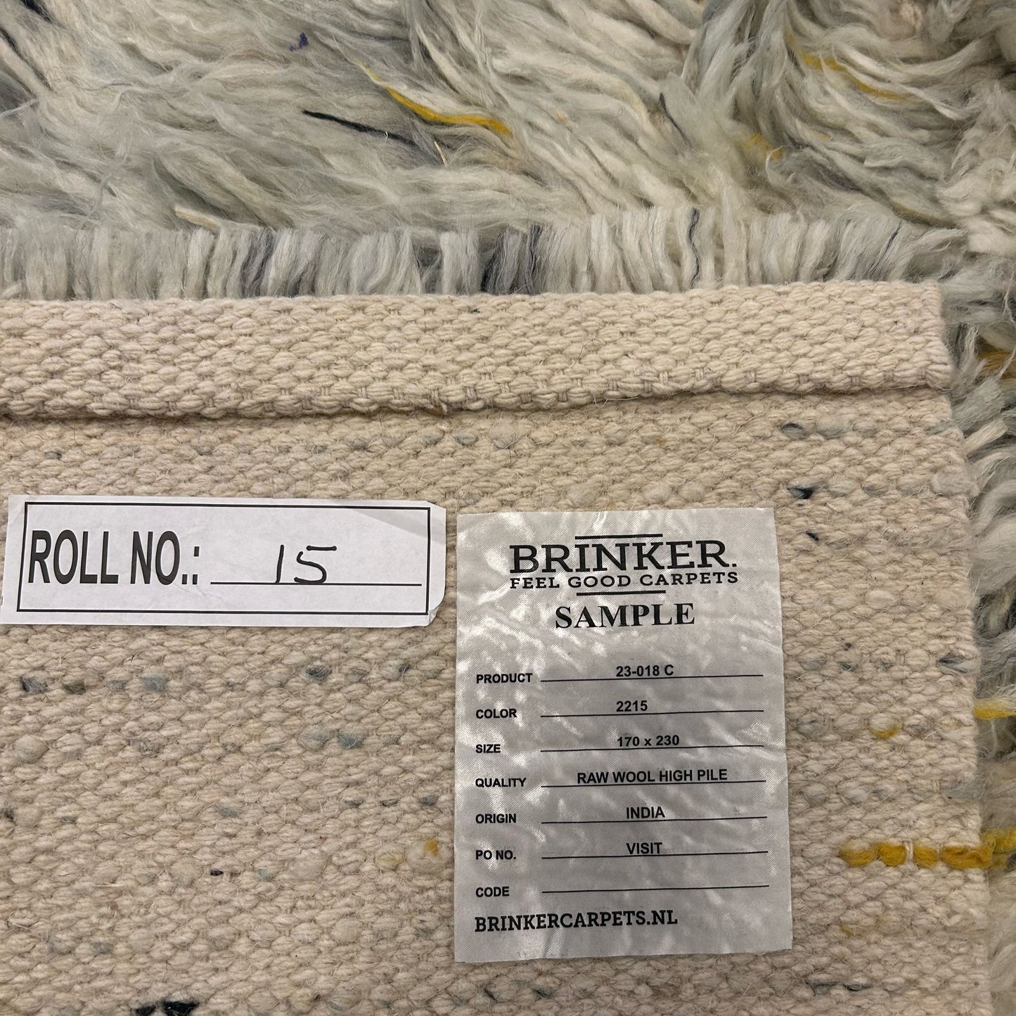 Brinker Carpets Raw Wool 2215 Vloerkleed - 170x230cm