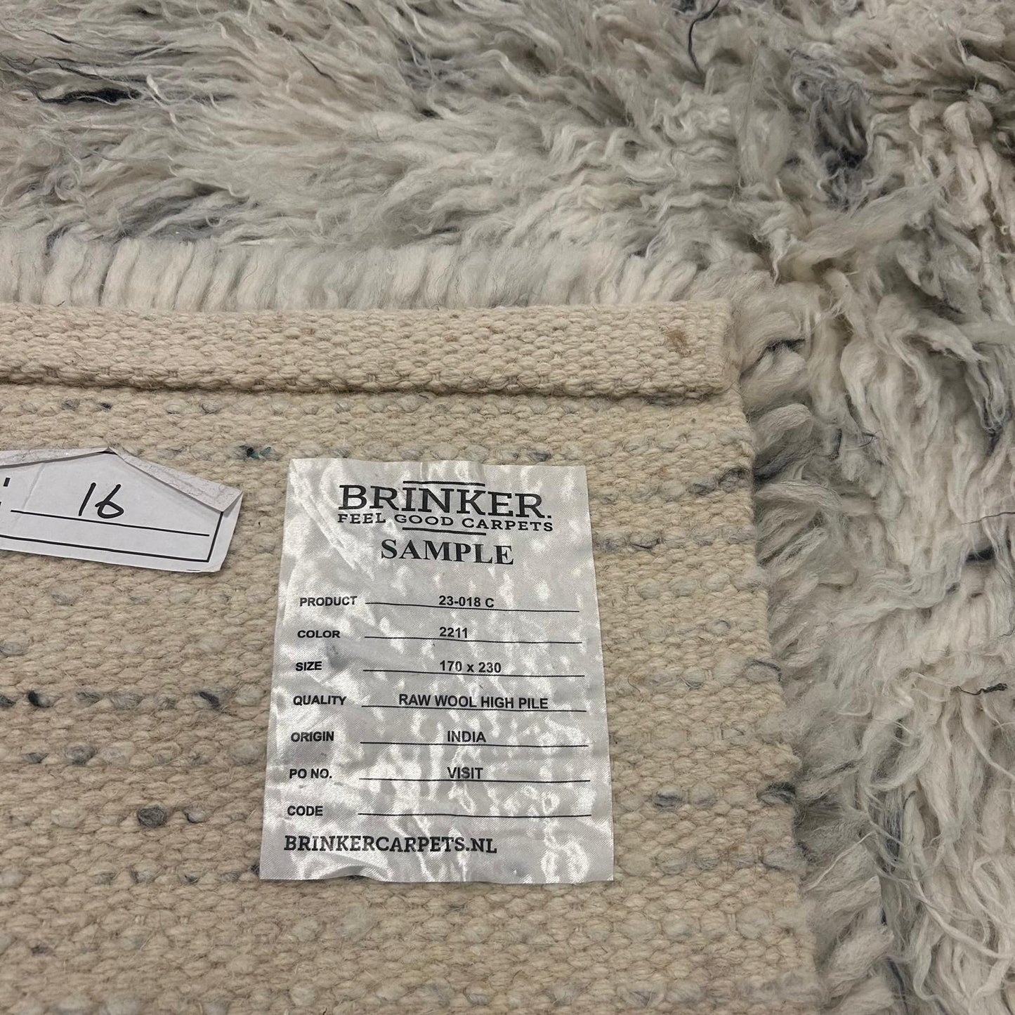 Brinker Carpets Raw Wool 2211 Vloerkleed - 170x230cm