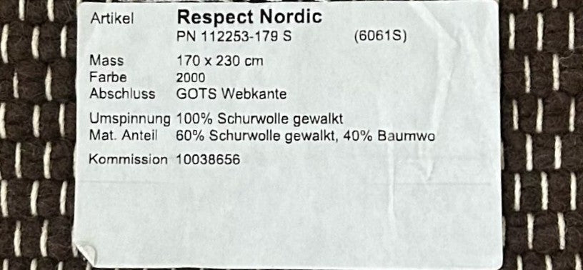 Brinker Carpets Herme White Warp Tisca Respect 2000 Vloerkleed - 170x230cm
