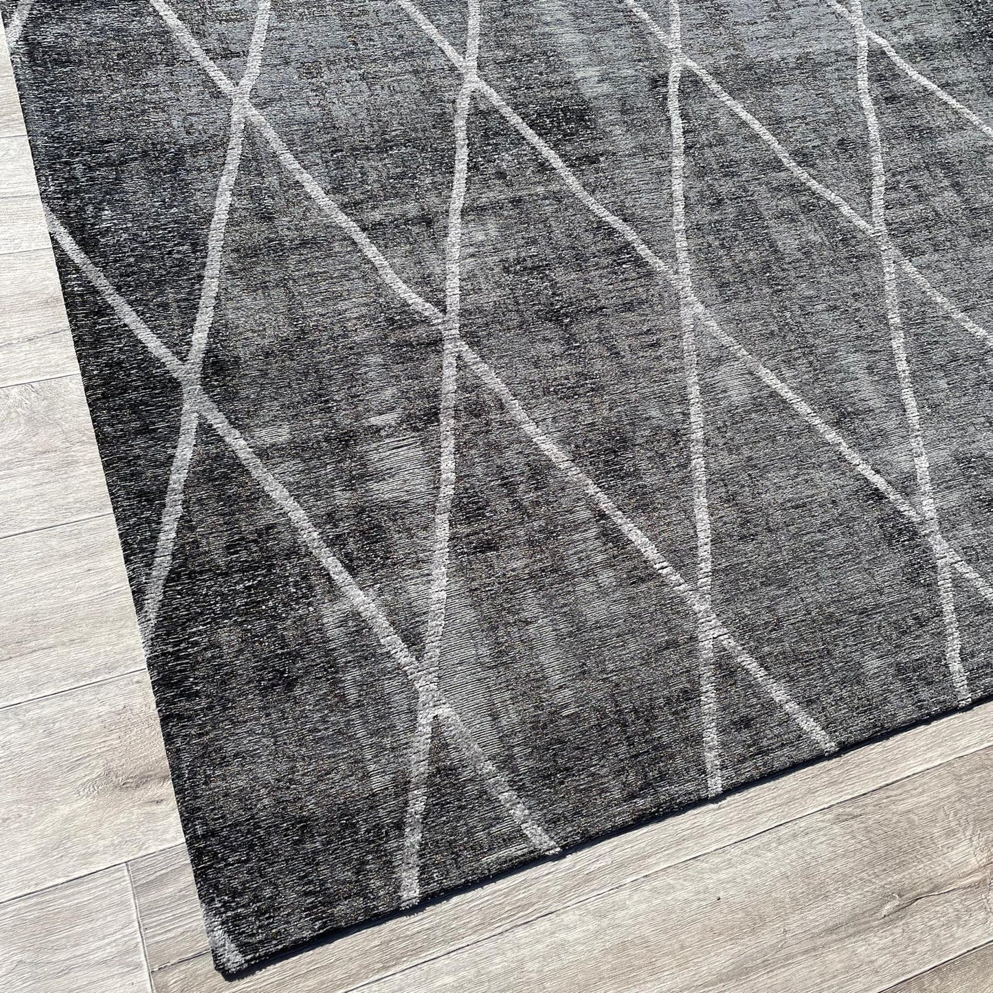 Brinker Carpets Retro Collection Cross Anthracite Vloerkleed - 170x230cm