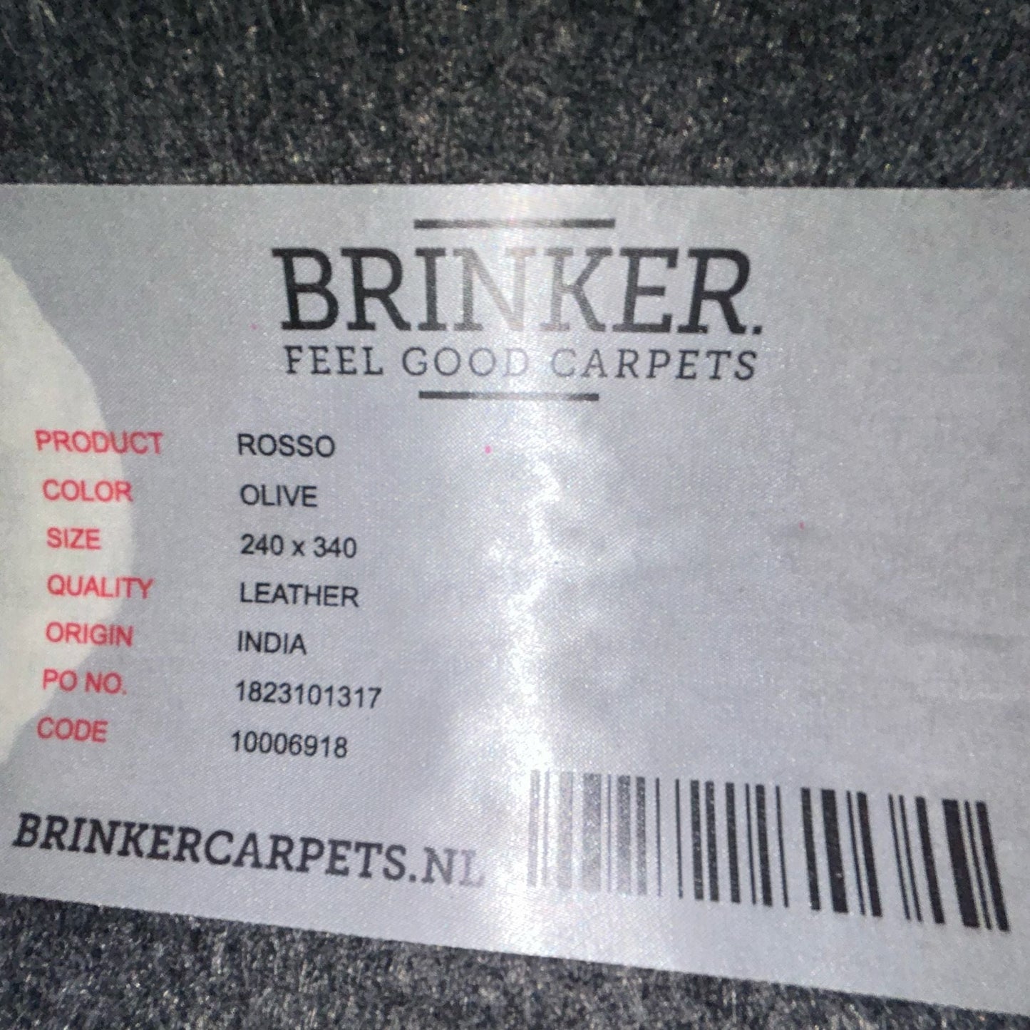 Brinker Carpets Rosso Olive Vloerkleed - 240x340cm