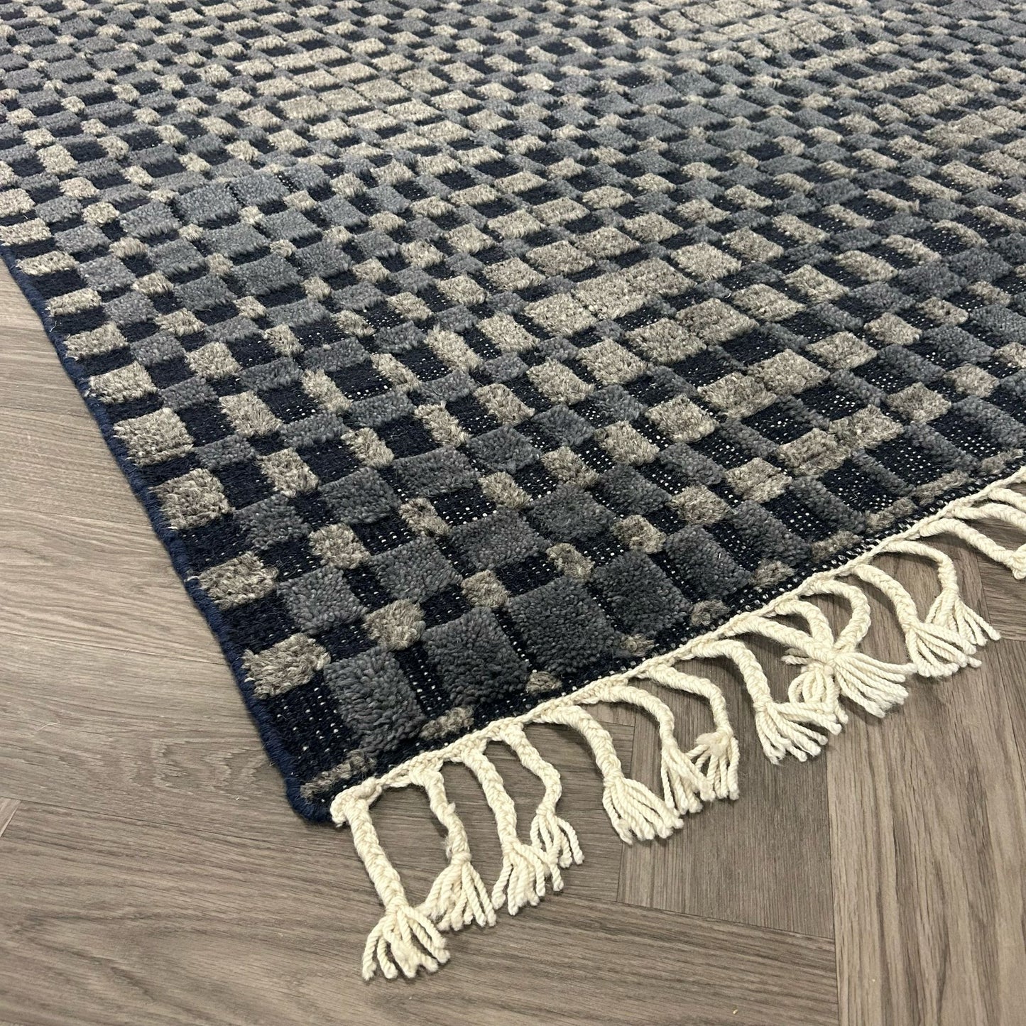Brinker Carpets Square Navy Wool Vloerkleed - 160x250cm
