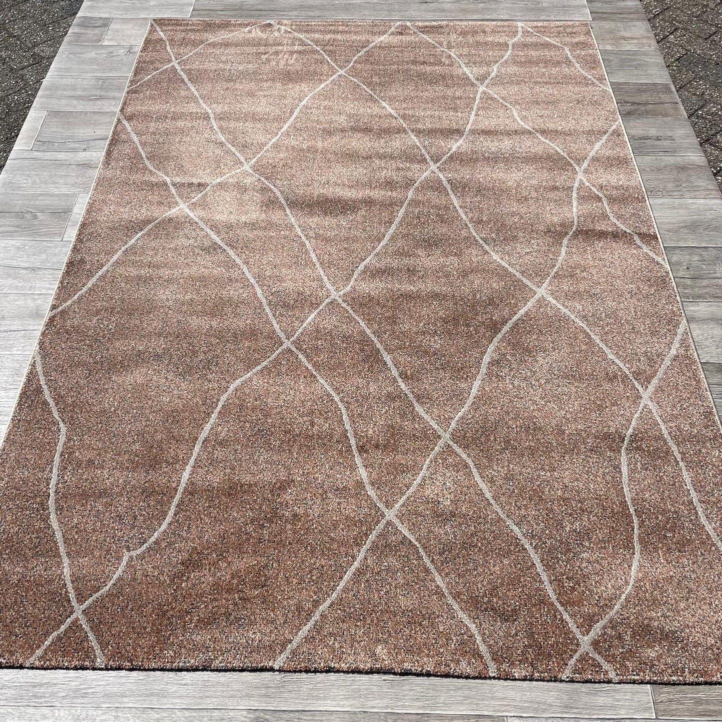 Brinker Carpets Touch 118 Brown Stone Ivory Vloerkleed - 160x230cm