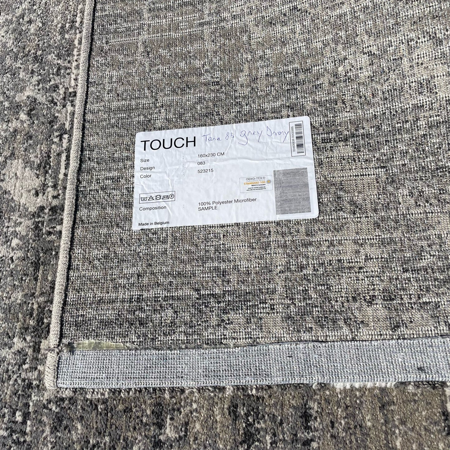 Brinker Carpets Touch 83 Grey Ivory Vloerkleed - 160x230cm