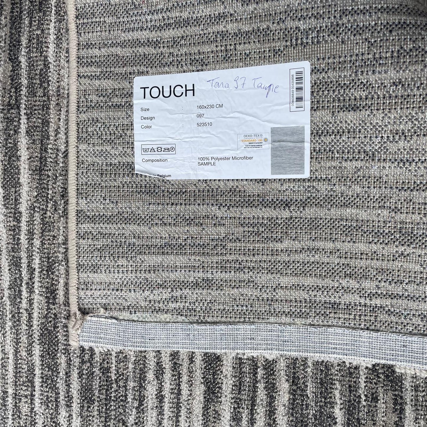Brinker Carpets Touch 97 Taupe Vloerkleed - 160x230cm