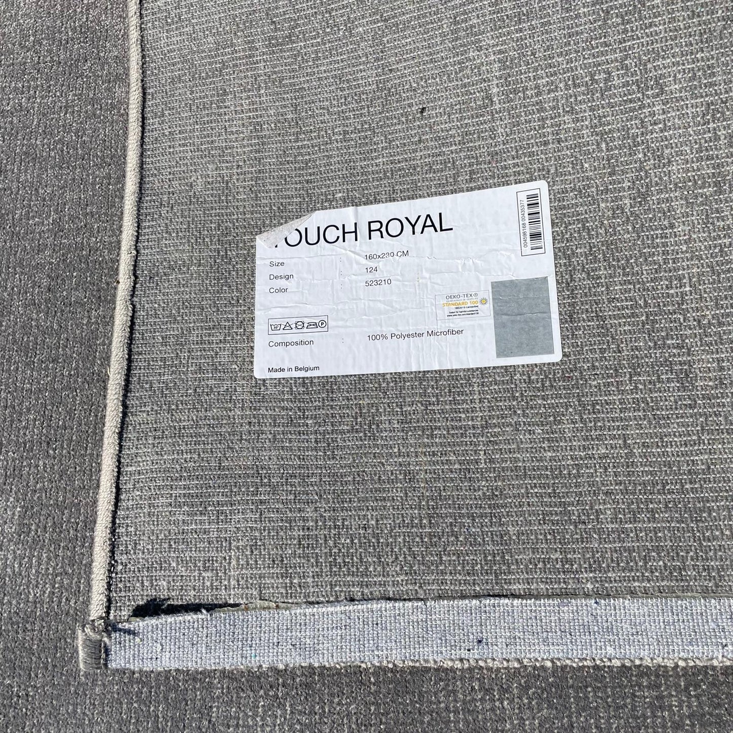 Brinker Carpets Touch Royal Grey Vloerkleed - 160x230cm