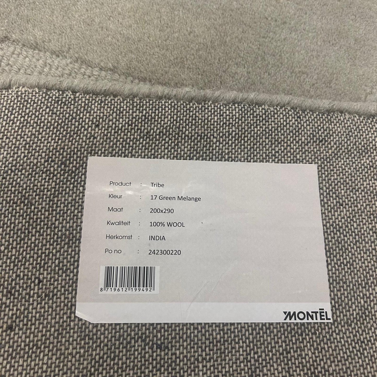 Brinker Carpets Tribe Green Vloerkleed - 200x290cm