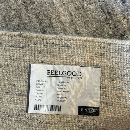 Brinker Carpets Berbero Grey 834 Vloerkleed - 300x400cm