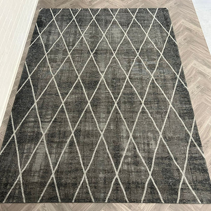 Brinker Carpets Cross Anthracite Vloerkleed - 240x340cm