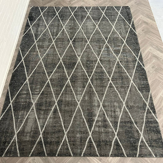 Brinker Carpets Cross Anthracite Vloerkleed - 240x340cm