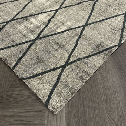 Brinker Carpets Cross Silver Grey Vloerkleed - 200x300cm