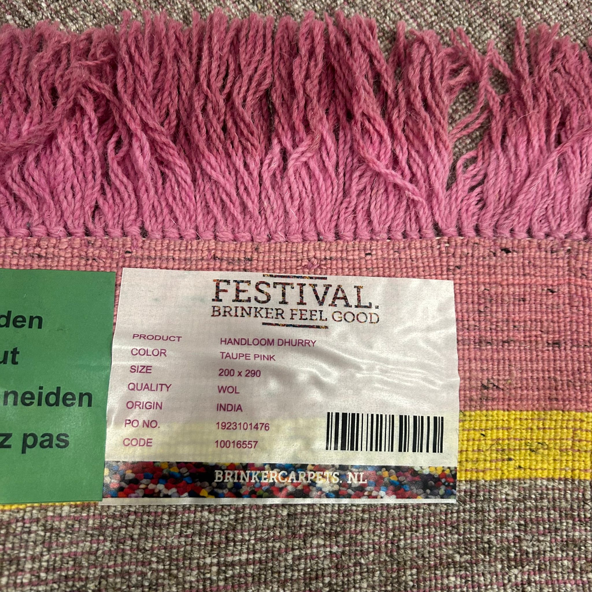Brinker Carpets Decor Pink Vloerkleed - 200x290cm