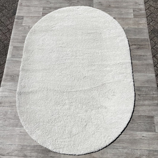 Brinker Carpets Floks Wit Creme Ovaal Vloerkleed - 160x230cm