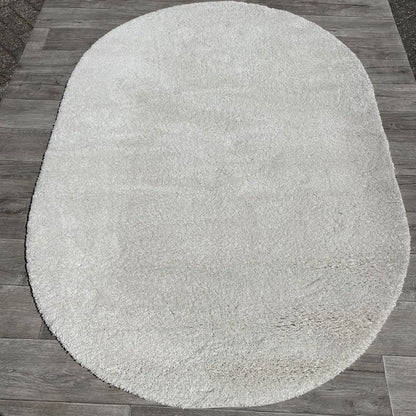 Brinker Carpets Floks Wit Creme Ovaal Vloerkleed - 160x230cm