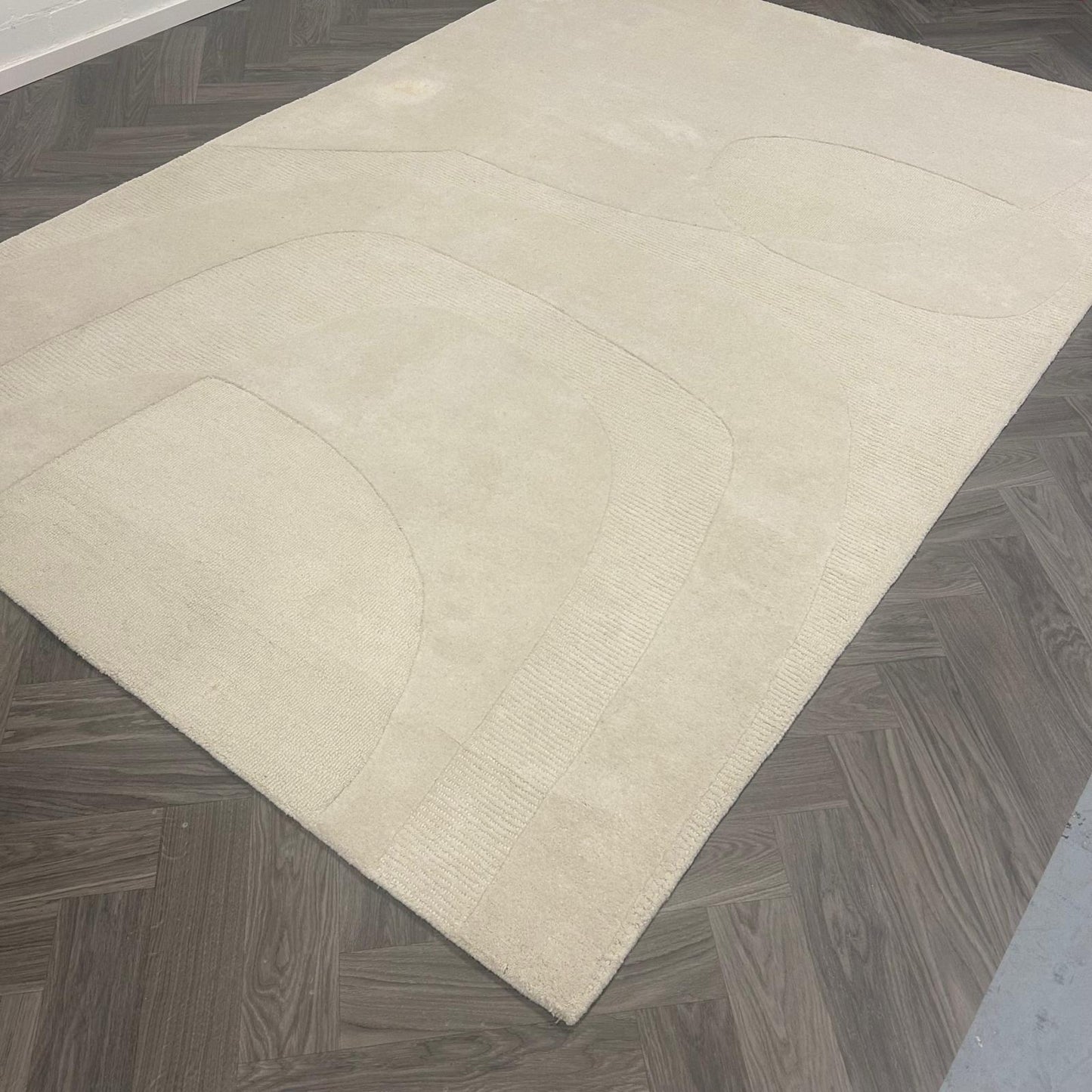Brinker Carpets Grafiek Wit Naturel Vloerkleed - 200x290cm