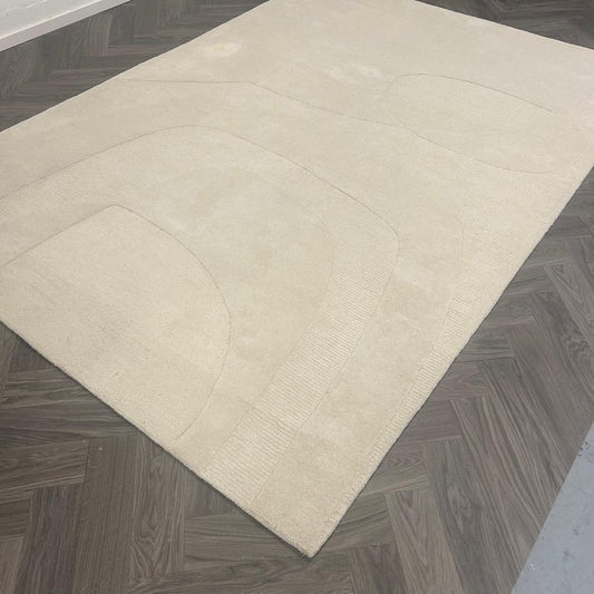 Brinker Carpets Grafiek Wit Naturel Vloerkleed - 200x290cm