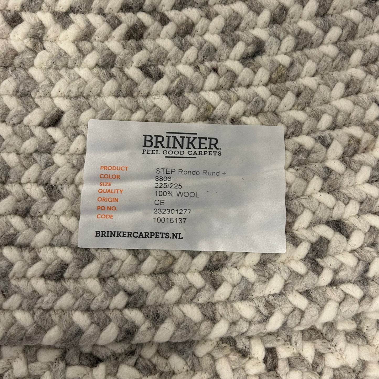 Brinker Carpets Step Rondo 8806 Rond Vloerkleed - 225x225cm