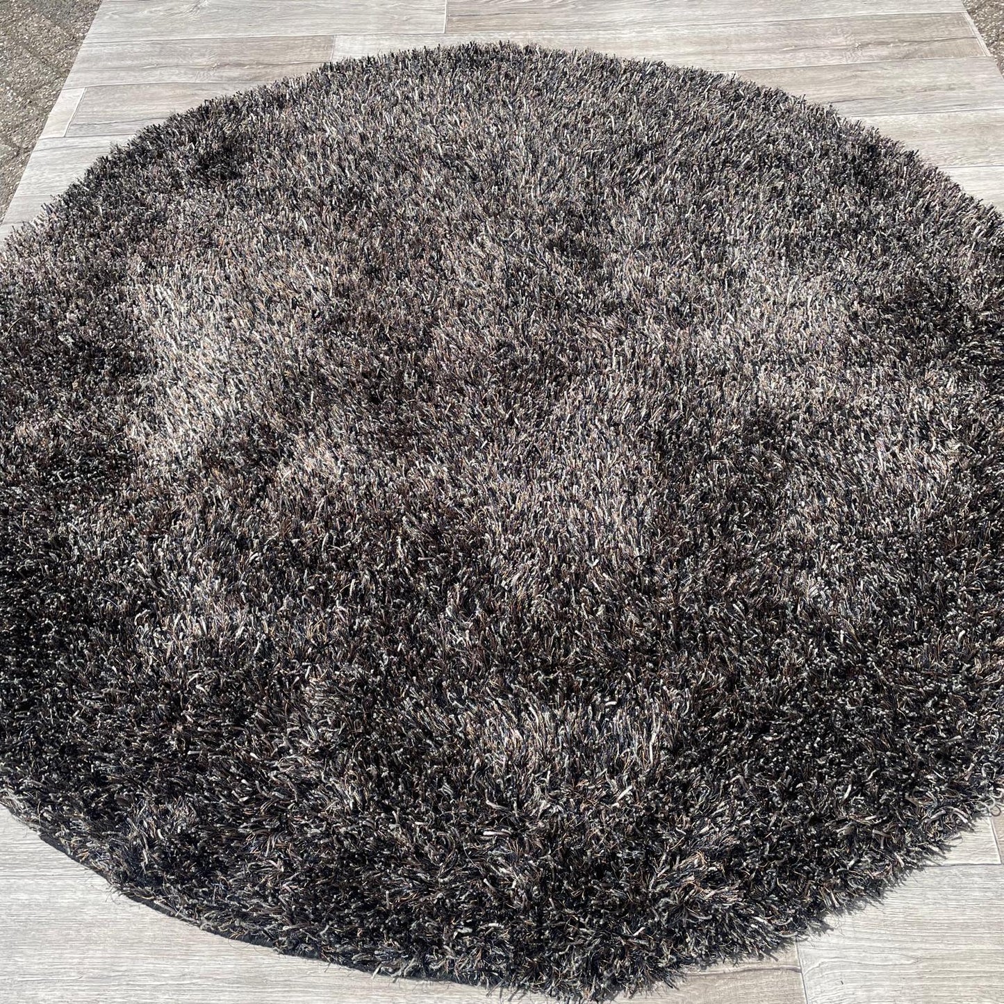 Brinker Carpets Paulo Anthracite Mix Rond Vloerkleed - 200x200cm