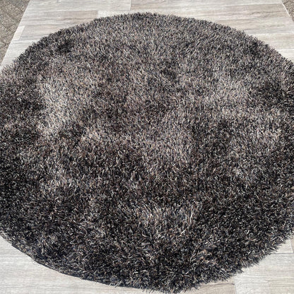 Brinker Carpets Paulo Anthracite Mix Rond Vloerkleed - 200x200cm