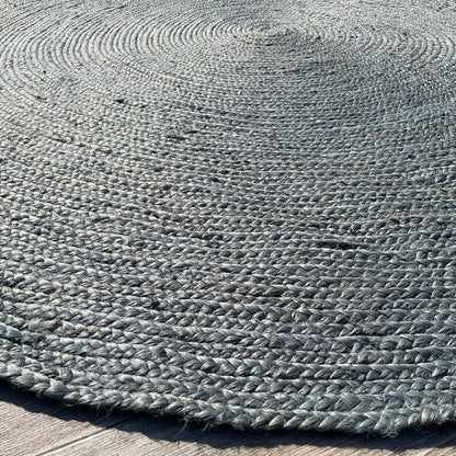 Brinker Carpets Jute Circle Blue Rond Vloerkleed - 240x240cm