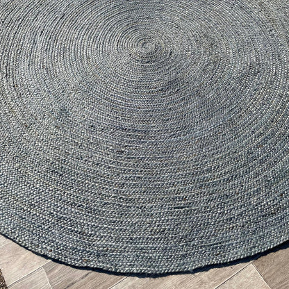 Brinker Carpets Jute Circle Blue Rond Vloerkleed - 240x240cm