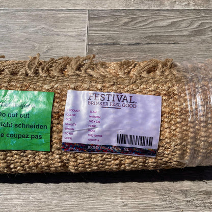 Brinker Carpets Festival Jute Slam Natural Vloerkleed - 160x230cm