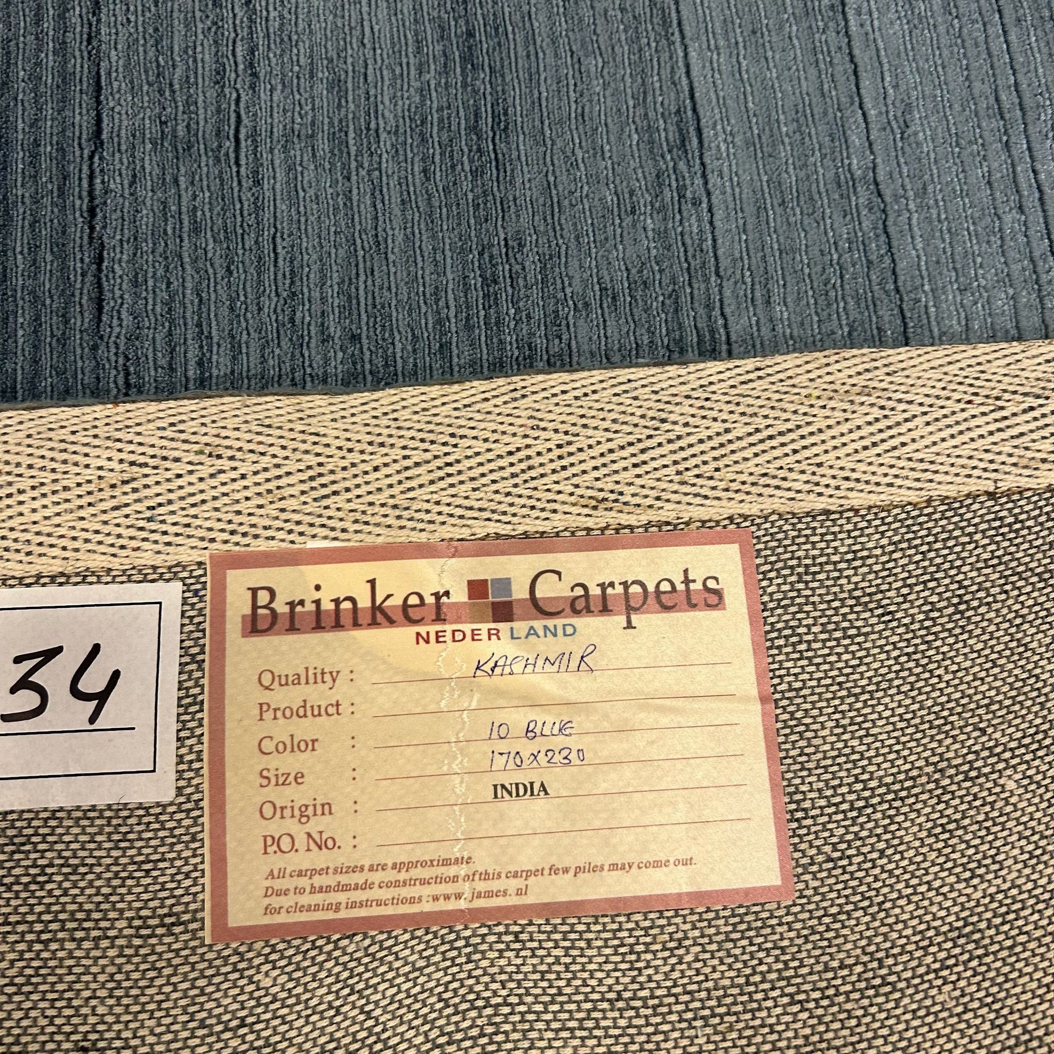 Brinker Carpets Kachmir Blue Vloerkleed - 170x230cm