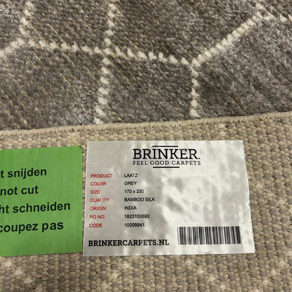 Brinker Carpets Laatz Grey Vloerkleed - 170x230cm